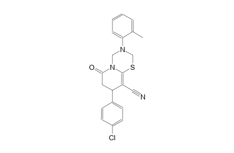 2H,6H-pyrido[2,1-b][1,3,5]thiadiazine-9-carbonitrile, 8-(4-chlorophenyl)-3,4,7,8-tetrahydro-3-(2-methylphenyl)-6-oxo-