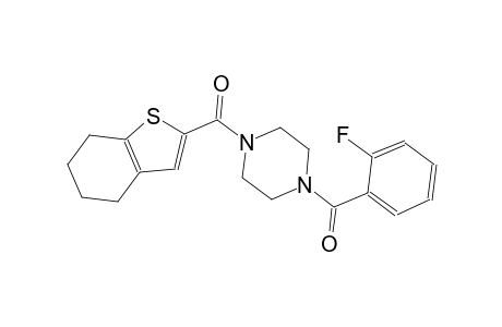 1-(2-fluorobenzoyl)-4-(4,5,6,7-tetrahydro-1-benzothien-2-ylcarbonyl)piperazine