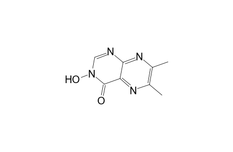 4(3H)-Pteridinone, 3-hydroxy-6,7-dimethyl-