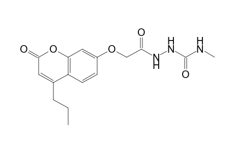 4-methyl-1-{[(2-oxo-4-propionyl-2H-1-benzopyran-7-yl)oxy]acetyl}hydrazine
