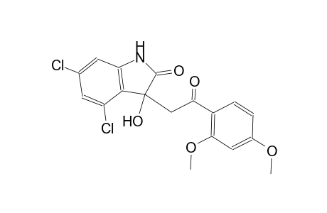 4,6-dichloro-3-[2-(2,4-dimethoxyphenyl)-2-oxoethyl]-3-hydroxy-1,3-dihydro-2H-indol-2-one