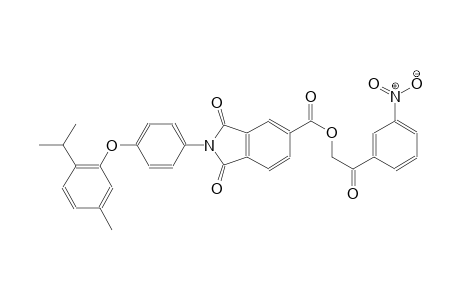 1H-isoindole-5-carboxylic acid, 2,3-dihydro-2-[4-[5-methyl-2-(1-methylethyl)phenoxy]phenyl]-1,3-dioxo-, 2-(3-nitrophenyl)-2-oxoethyl ester