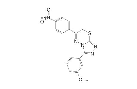 3-(3-methoxyphenyl)-6-(4-nitrophenyl)-7H-[1,2,4]triazolo[3,4-b][1,3,4]thiadiazine
