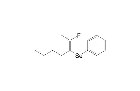 2-Fluorohept-2-en-3-yl phenylselenide