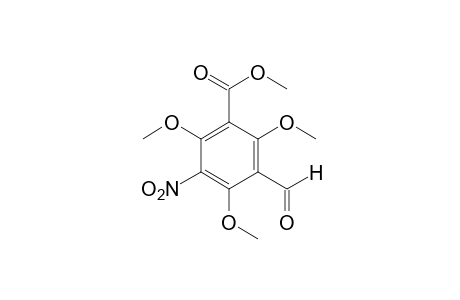 5-nitro-2,4,6-trimethoxyisophthalaldehydic acid, methyl ester