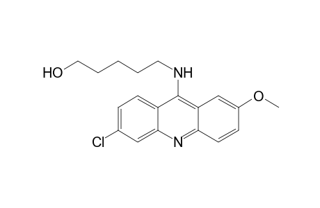 5-[(6-chloranyl-2-methoxy-acridin-9-yl)amino]pentan-1-ol