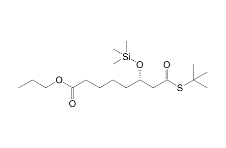 n-Propyl (6S)-7-(tert-Butylsulfanylcarbonyl)-6-(trimethylsiloxy)heptanoate