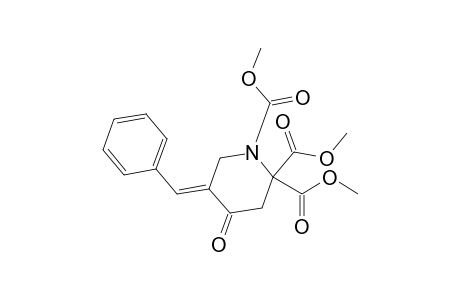 Dimethyl 5-benzylidene-N-(methoxycarbonyl)-4-oxopiperidine-2,2-dicarboxylate