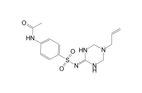 acetamide, N-[4-[[(tetrahydro-5-(2-propenyl)-1,3,5-triazin-2(1H)-ylidene)amino]sulfonyl]phenyl]-