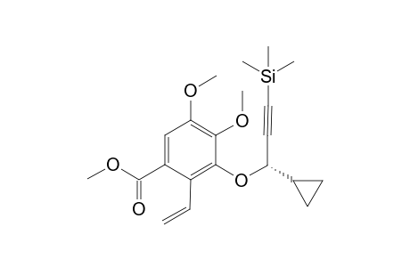 (S)-3-(1-Cyclopropyl-3-(trimethylsilyl)prop-2-ynyloxy)-4,5-dimethoxy-2-vinylbenzoic acid methyl ester