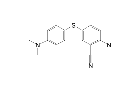 2-Amino-5-[[p-[dimethylamino]phenyl]thio]benzonitrile