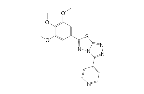 3-(4-pyridinyl)-6-(3,4,5-trimethoxyphenyl)[1,2,4]triazolo[3,4-b][1,3,4]thiadiazole