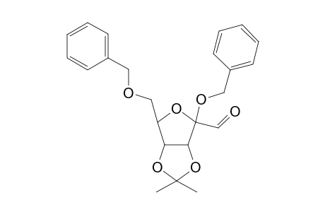 Benzyl 6-O-benzyl-3,4-isopropylidene-1-oxo-.beta.,D-psicofuranoside