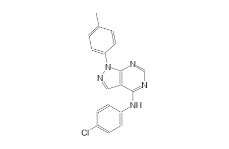 N-(4-chlorophenyl)-1-(4-methylphenyl)-1H-pyrazolo[3,4-d]pyrimidin-4-amine