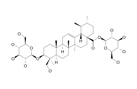 ILEXOSIDE-XXV;3-O-BETA-D-GLUCOPYRANOSYL-23-HYDROXY-URSOLIC-ACID-28-O-BETA-D-GLUCOPYRANOSIDE