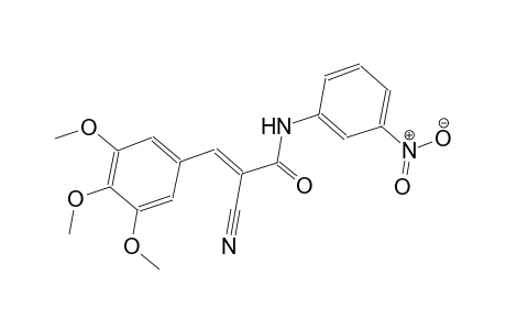 (2E)-2-cyano-N-(3-nitrophenyl)-3-(3,4,5-trimethoxyphenyl)-2-propenamide