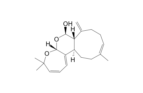 Cyclonona[4,5]pyrano[2,3-b]oxepin-7-ol, 4,5a,7,7a,8,9,10,13,14,14a-decahydro-4,4,12-trimethyl-8-methylene-, [5aS-(5aR*,7R*,7aS*,11E,14aR*)]-