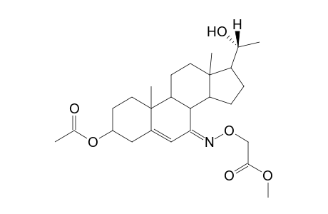 7-Oxo-20-hydroxypregn-5-en-3.beta.-yl acetate - 7-[O-methoxycarbonyl]oxime