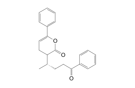 3-(5-Oxo-5-phenyl-2-pentyl)-6-phenyl-3,4-dihydro-2H-pyran-2-one