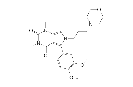 1H-pyrrolo[3,4-d]pyrimidine-2,4(3H,6H)-dione, 5-(3,4-dimethoxyphenyl)-1,3-dimethyl-6-[3-(4-morpholinyl)propyl]-