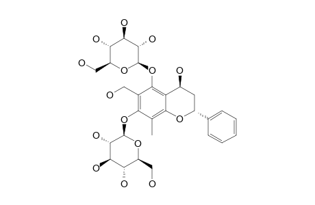 PNEUMATOPTERIN-A;(2S,4R)-5,7-DI-BETA-D-GLUCOPYRANOSYLOXY-6-HYDROXYMETHYL-8-METHYL-FLAVAN-4-OL