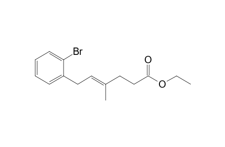 6-(2-Bromophenyl)-4-methylhex-4-enoic acid ethyl ester