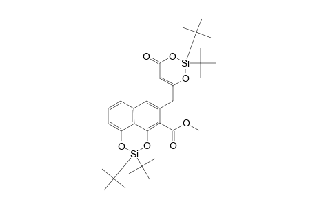 Methyl 2,2-Di-tert-butyl-5-[(2,2-di-tert-butyl-4-oxo-4H-1,3,2-dioxasilin-6-yl)methyl]naphtho[1,8-de][1,3,2]dioxasiline-4-carboxylate