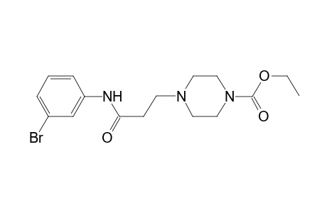 Ethyl 4-[3-(3-bromoanilino)-3-oxopropyl]-1-piperazinecarboxylate