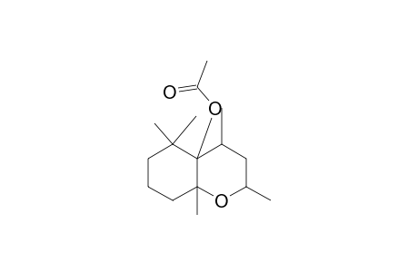 2H-1-Benzopyran-4a(5H)-ol, hexahydro-2,4,5,5,8a-pentamethyl-, acetate