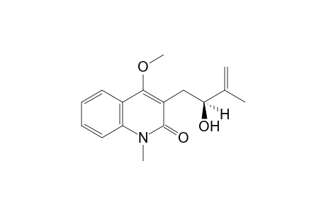 3-[(2S)-2-hydroxy-3-methyl-but-3-enyl]-4-methoxy-1-methyl-carbostyril