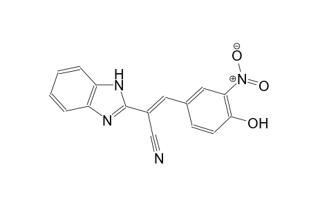 1H-benzimidazole-2-acetonitrile, alpha-[(4-hydroxy-3-nitrophenyl)methylene]-
