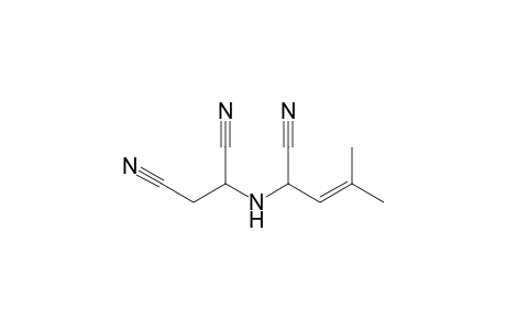 2-[(1-Cyano-3-methyl-2-butenyl)amino]succinonitrile