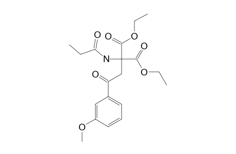 DIETHYL-2-[2-(3-METHOXYPHENYL)-2-OXOETHYL]-PROPIONAMIDO-MALONATE