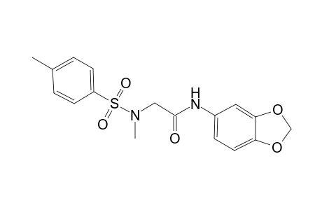 Acetamide, N-(1,3-benzodioxol-5-yl)-2-(methyl)(4-methylphenylsulfonyl)amino-