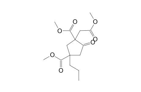 dimethyl 3-(2-methoxy-2-oxo-ethyl)-4-oxo-1-propyl-cyclopentane-1,3-dicarboxylate