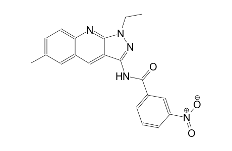 N-(1-ethyl-6-methyl-1H-pyrazolo[3,4-b]quinolin-3-yl)-3-nitrobenzamide