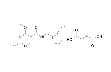 2-ethyl-N-[(1-ethyl-2-pyrrolidinyl)methyl]-4-methoxy-5-pyrimidine carboxamide, fumarate (1:1)