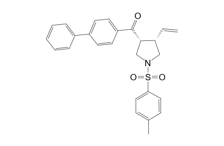(+/-)-(3R,4S)-3-Ethenyl-4-(4-phenylphenyl-1-yl)carbonyl-1-[(4-methylphenyl)sulfo- nyl]pyrrolidine
