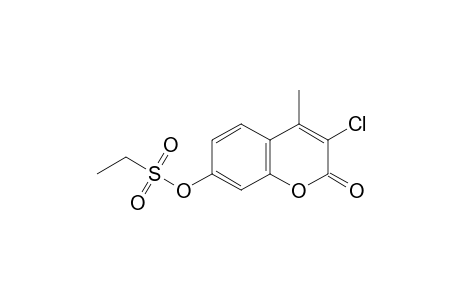 3-Chloro-4-methyl-2-oxo-2H-chromen-7-yl ethanesulfonate