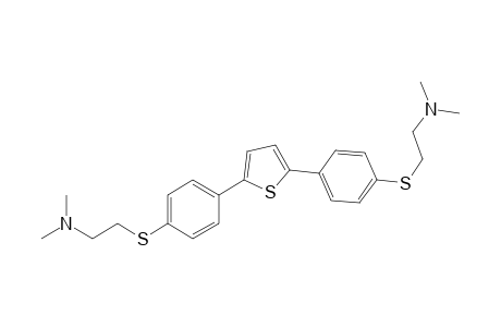 2,5-bis-[4-[[2-(dimethylamino)ethyl]thio]phenyl]thiophene