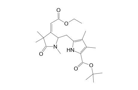 tert-Butyl ester of (Z)-2,3,4,5-tetrahydro-3-ethoxycarbonylmethylene-1,4,4,3',4'-pentamethyl-5-oxo-2,2'-dipyrrylmethane-5'-carboxylic acid