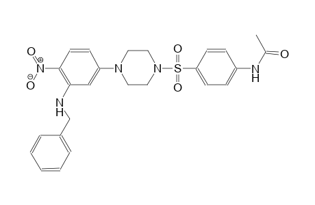 N-[4-[4-[3-(benzylamino)-4-nitro-phenyl]piperazin-1-yl]sulfonylphenyl]acetamide