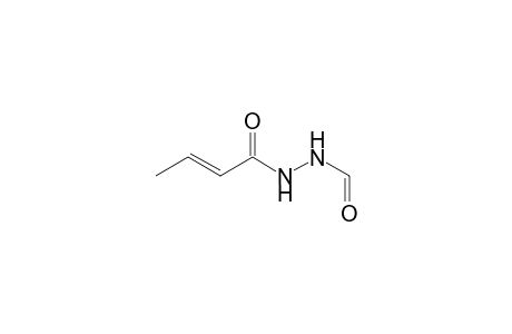 N1-(Formyl)-N2-(1-oxobut-2-en-1-yl)hydrazide