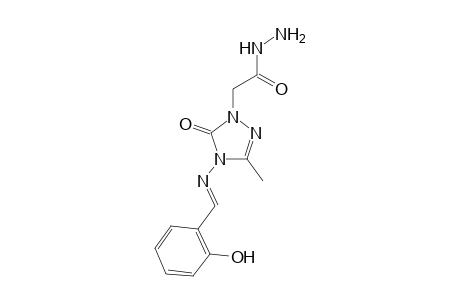 2-(4-{[(1E)-(2-Hydroxyphenyl)methylidene]amino}-3-methyl-5-oxo-4,5-dihydro-1H-1,2,4-triazol-1-yl)acetohydrazide