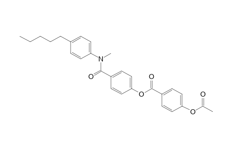 Benzoic acid, 4-(acetyloxy)-, 4-[[methyl(4-pentylphenyl)amino]carbonyl]phenyl ester
