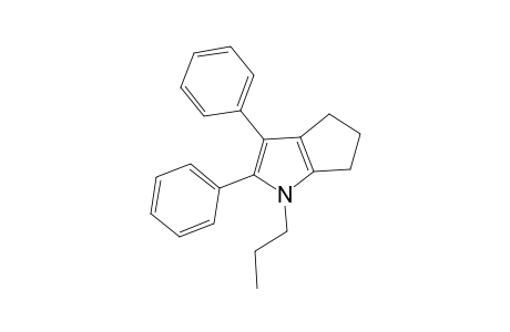 2,3-Diphenyl-1-propyl-1,4,5,6-tetrahydrocyclopropa[b]pyrrole