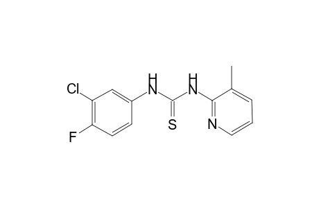 N-(3-Chloro-4-fluorophenyl)-N'-(3-methyl-2-pyridinyl)thiourea