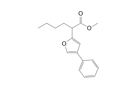 2-(4-phenyl-2-furanyl)hexanoic acid methyl ester