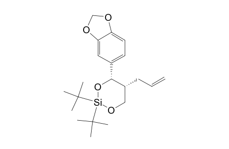 1,3-Benzodioxole, 5-[2,2-bis(1,1-dimethylethyl)-5-(2-propenyl)-1,3-dioxa-2-silacyclohex-4-yl]-, cis-(.+-.)-