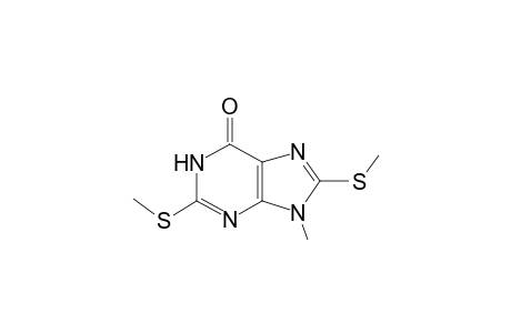 9-Methyl-2,8-bis(methylsulfanyl)-1,9-dihydro-6H-purin-6-one